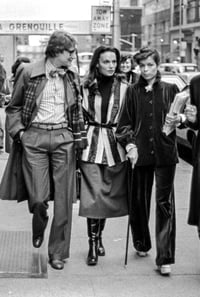 Image 10 of 1980s Yves Saint Laurent long velvet jacket