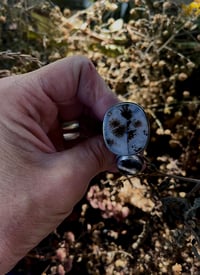 Image 1 of Dendritic Quartz Ring Sterling Silver 