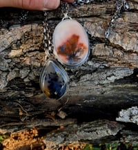 Image 1 of Ken River Dendritic Agate Pendant Sterling Silver 