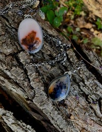 Image 2 of Ken River Dendritic Agate Pendant Sterling Silver 