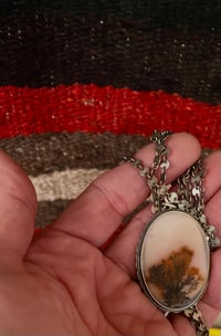 Image 3 of Ken River Dendritic Agate Pendant Sterling Silver 
