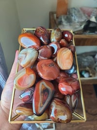 Image 2 of Sardonyx Palm Stone, Tumbled crystals