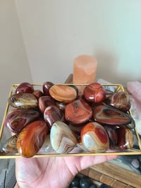 Image 4 of Sardonyx Palm Stone, Tumbled crystals