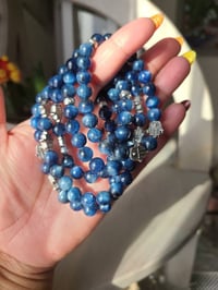 Image 1 of Blue Kyanite Gemstone Bracelet, Crystal bracelet