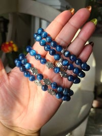 Image 4 of Blue Kyanite Gemstone Bracelet, Crystal bracelet