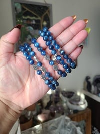 Image 5 of Blue Kyanite Gemstone Bracelet, Crystal bracelet