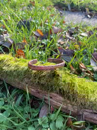 Image 3 of Small Triple rick flare copper bracelet