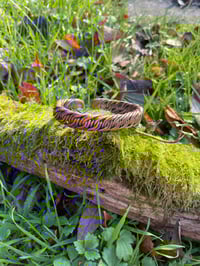 Image 1 of Double snake belly copper bracelet
