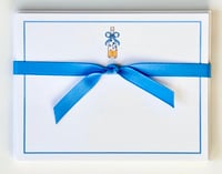 Painted Champagne Bottle Note Cards