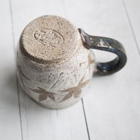 Image 10 of Pressed Maple Leaves Nature Mug, 12 Ounce Rustic Pottery Mug, Made in USA