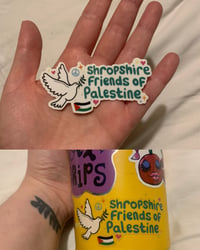 “Shropshire Friends Of Palestine” sticker