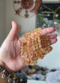 Image 1 of Natural Citrine Crystal Bracelet, Money crystals