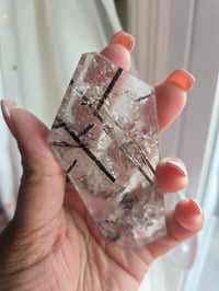 Image 1 of Black tourmaline in quartz, Crystals for protection 