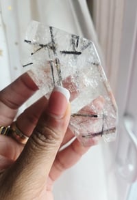 Image 3 of Black tourmaline in quartz, Crystals for protection 