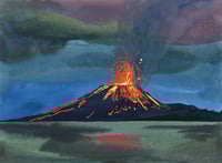 July Glowing Volcano