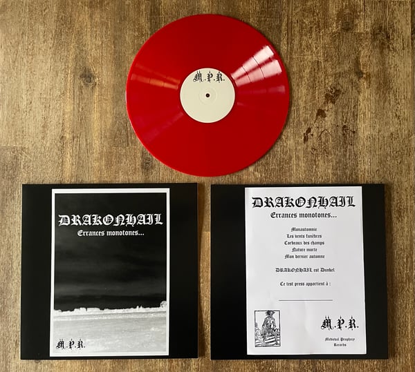 Image of DRAKONHAIL - Errances monotones 12" Test Press