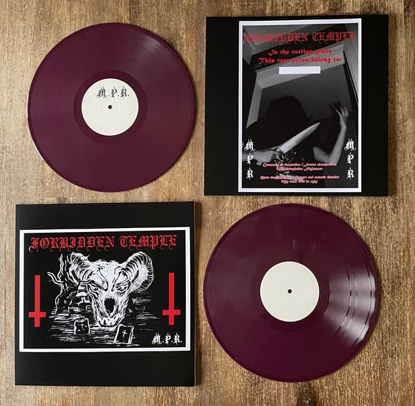 Image of FORBIDDEN TEMPLE - In the rotting grave LP Test Press