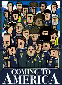 Image 2 of Scotland Coming to America T-Shirt / Tea Towel