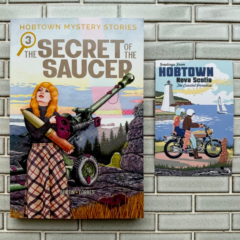 [PRE-ORDER] Hobtown Mystery Stories: Secret of the Saucer by Bertin & Forbes - EXCLUSIVE POSTCARD