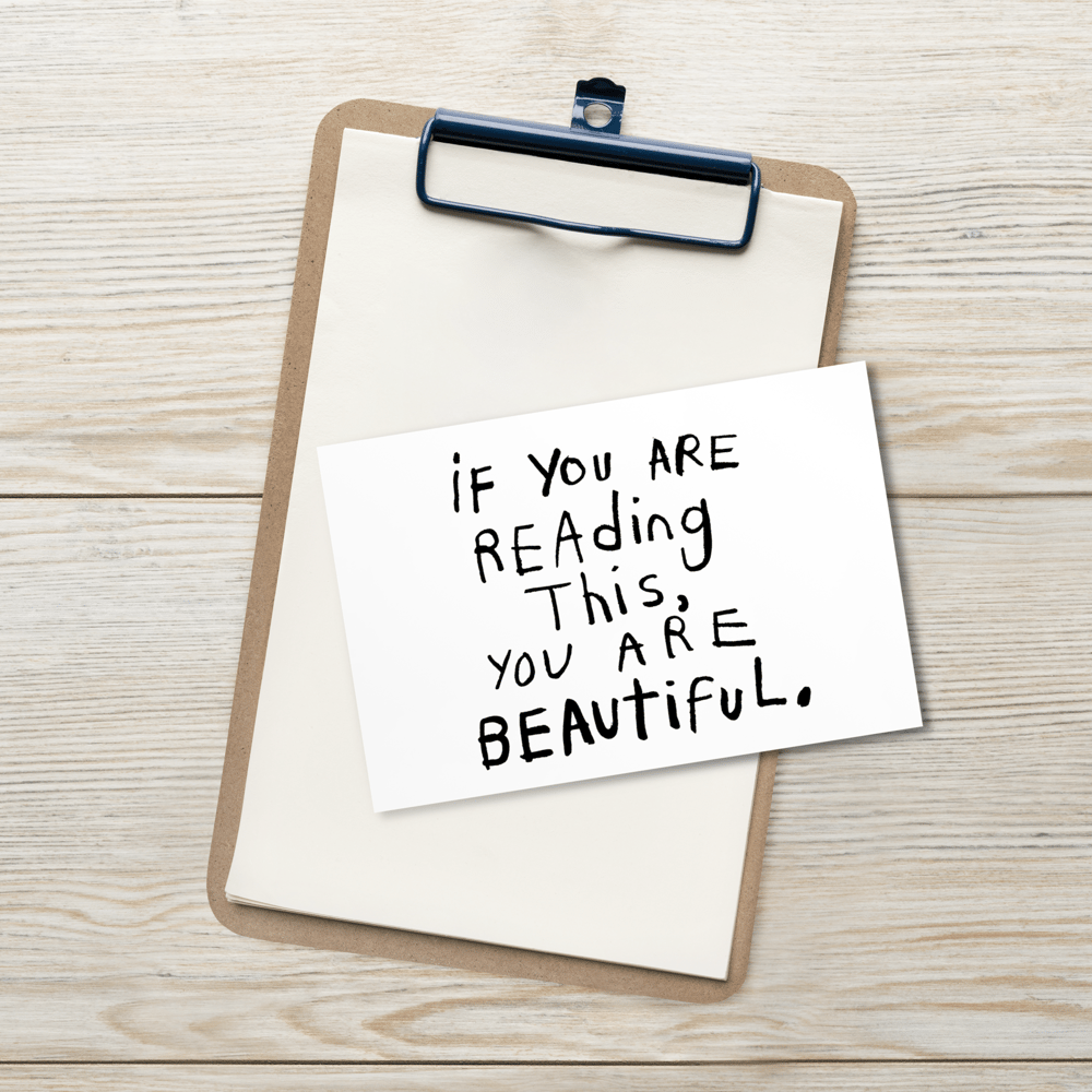 If You Are Reading This... Postcard