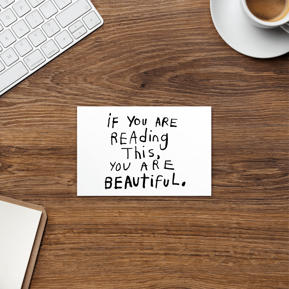 If You Are Reading This... Postcard