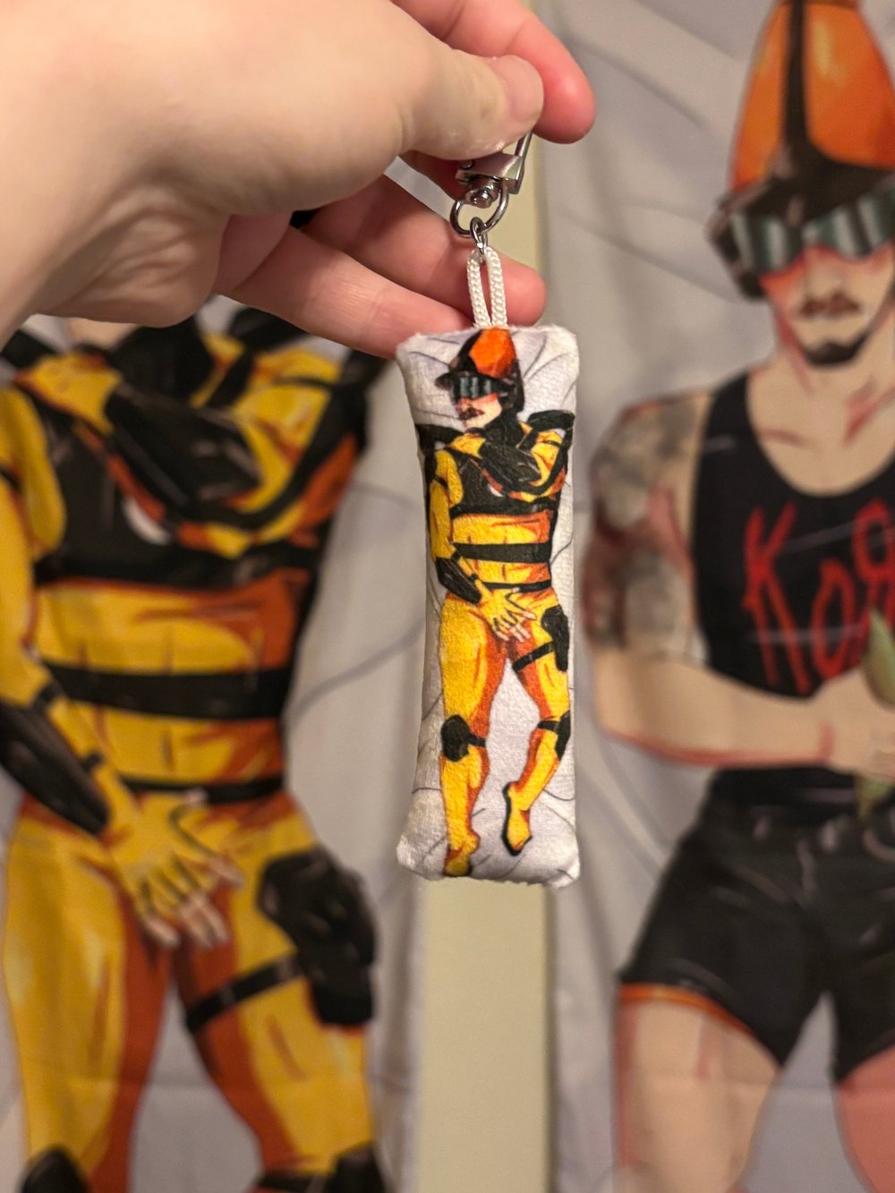 Image of (NEW & IMPROVED) Doctor Sung TWRP Mini Body Pillow Keychain