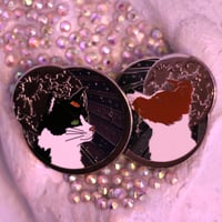 Image 3 of Félicette the First Cat in Space Enamel Pin