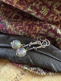 Image 7 of Ancient Labradorite Basha bead earrings 
