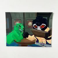 Image 2 of Bane & Croc Arm Wrestle Painting