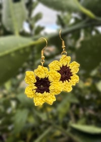 Image 1 of Sunflower Earrings