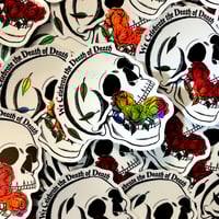 Pascha Rose Skull Holographic Sticker