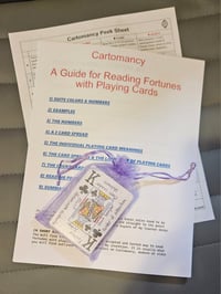 Image 2 of Cartomancy Printable Learners Deck – Create Your Own Deck for Beginners. PDFs, Guides, & Books