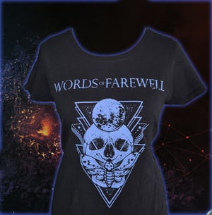 Girlie-Shirt "Butterfly Skull black"