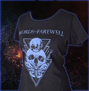 Girlie-Shirt "Butterfly Skull black"