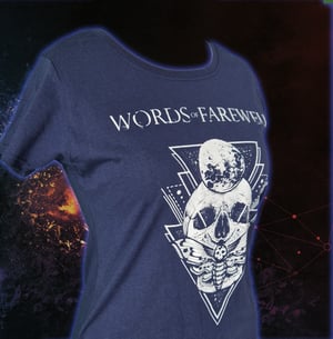 Copy of Girlie-Shirt "Butterfly Skull navy"