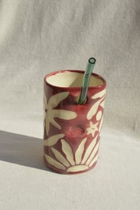 Image 14 of The SoulShine Co. Grip Straw Cup - Sangria 