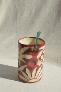 Image 3 of The SoulShine Co. Grip Straw Cup - Sangria 