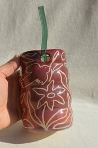 Image 9 of The SoulShine Co. Wavy Straw Cup - Sangria