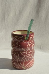 Image 11 of The SoulShine Co. Wavy Straw Cup - Sangria