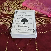 Image 4 of Cartomancy Printed Learning Deck – Divination Playing Cards for Beginners with Guides, Book, & PDF