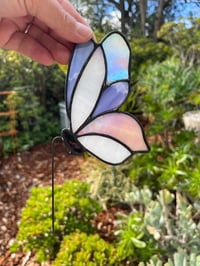 Image 2 of Iridescent butterfly plant pot hugger