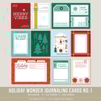Holiday Wonder Journaling Cards No.1 (Digital)