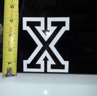 Image 2 of Die Cut X Sticker