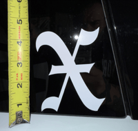 Image 3 of Die Cut X Sticker