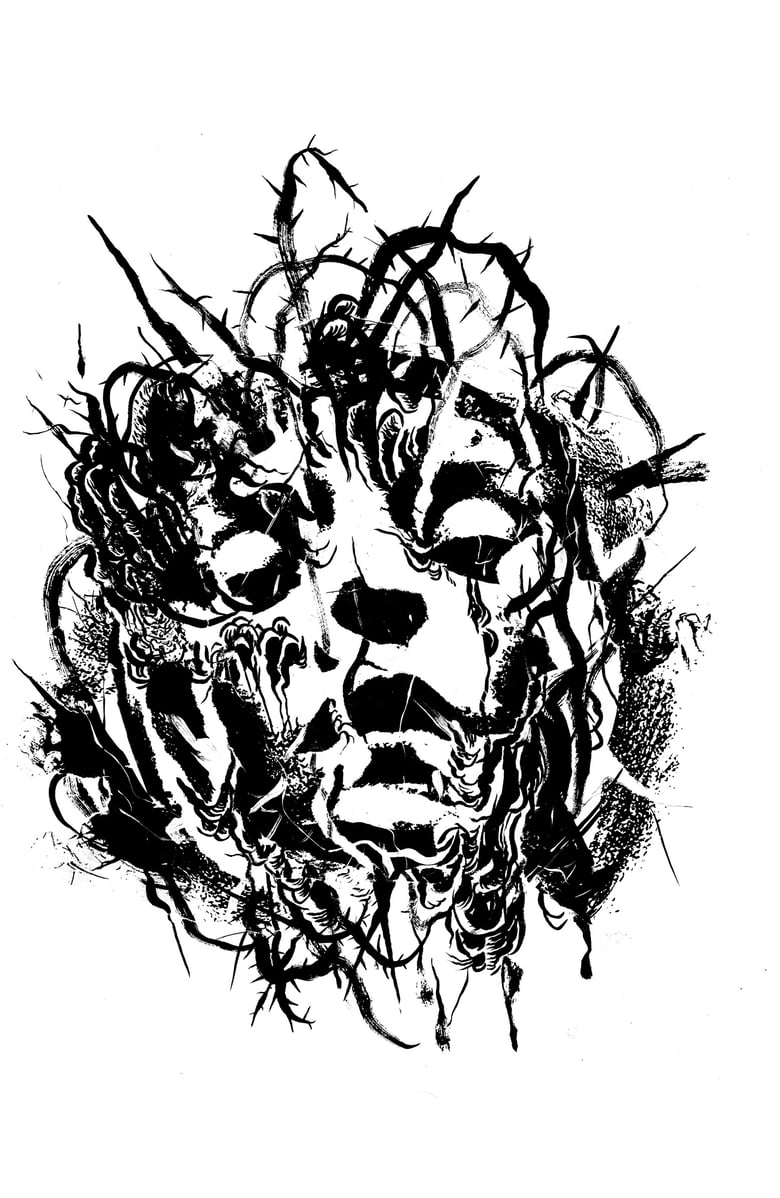 Image of AT x JD collage/drawing (I)