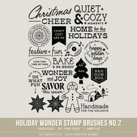  Holiday Wonder Stamp Brushes No.2 (Digital)