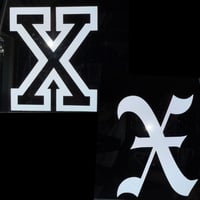 Image 1 of Die Cut X Sticker