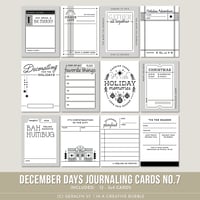 December Days Journaling Cards No.7 (Digital)