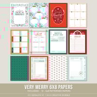 Image 1 of Very Merry 6x8 Papers (Digital)
