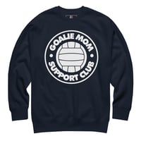 Image 4 of Goalie Mom Support Club Front Logo Crewneck (Dark Colors)